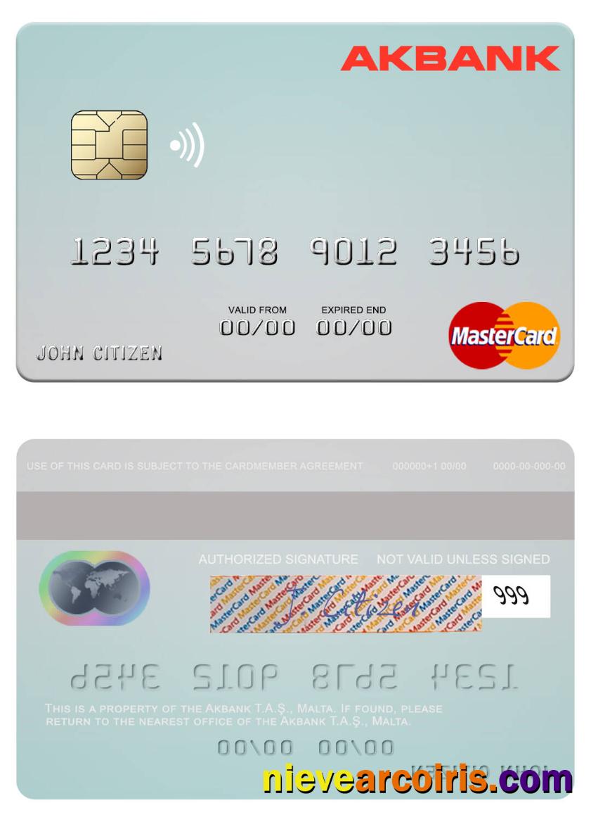 Malta Akbank T.A.Ş. mastercard
